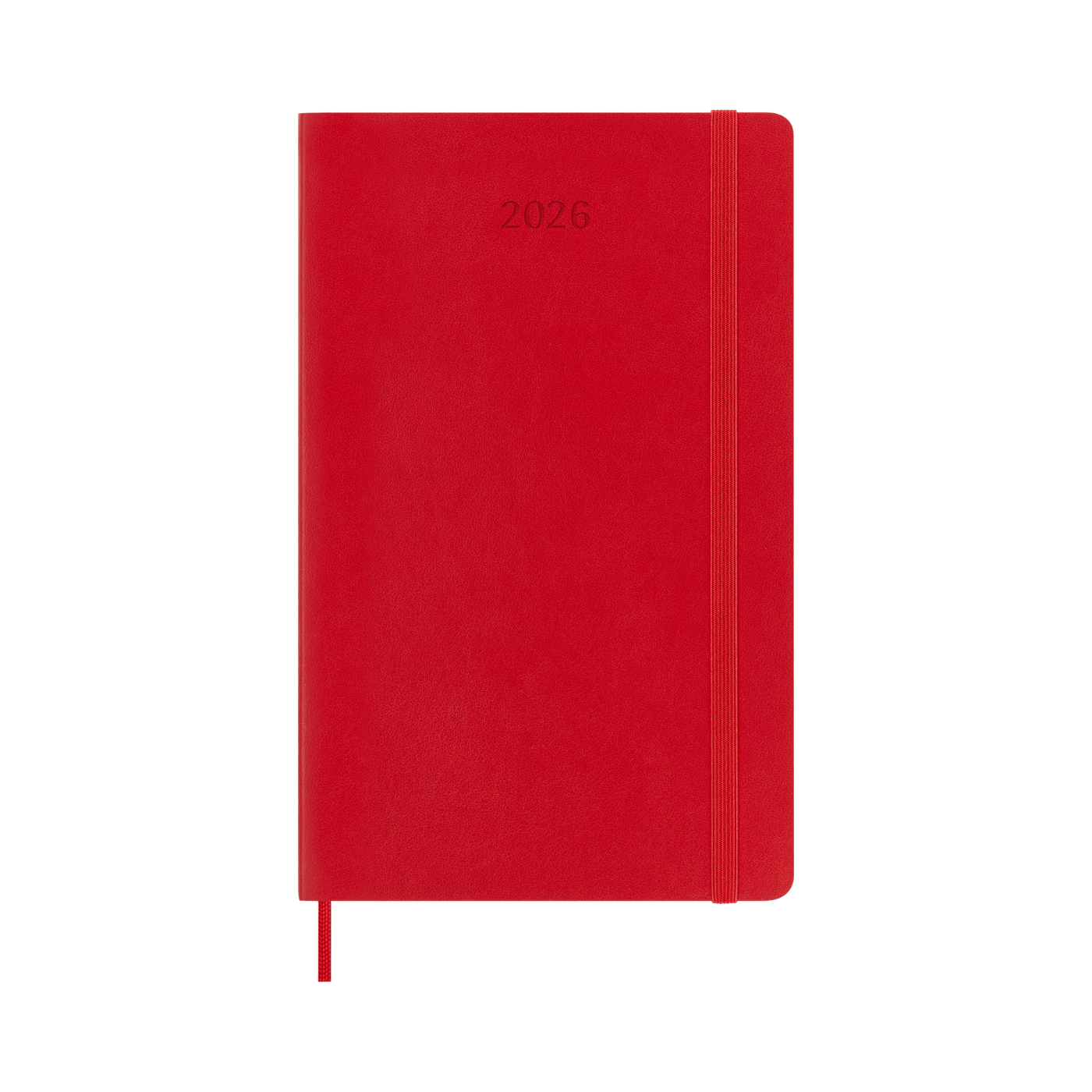 Moleskine Kalender Soft 12M Week Note Large Rød 2026