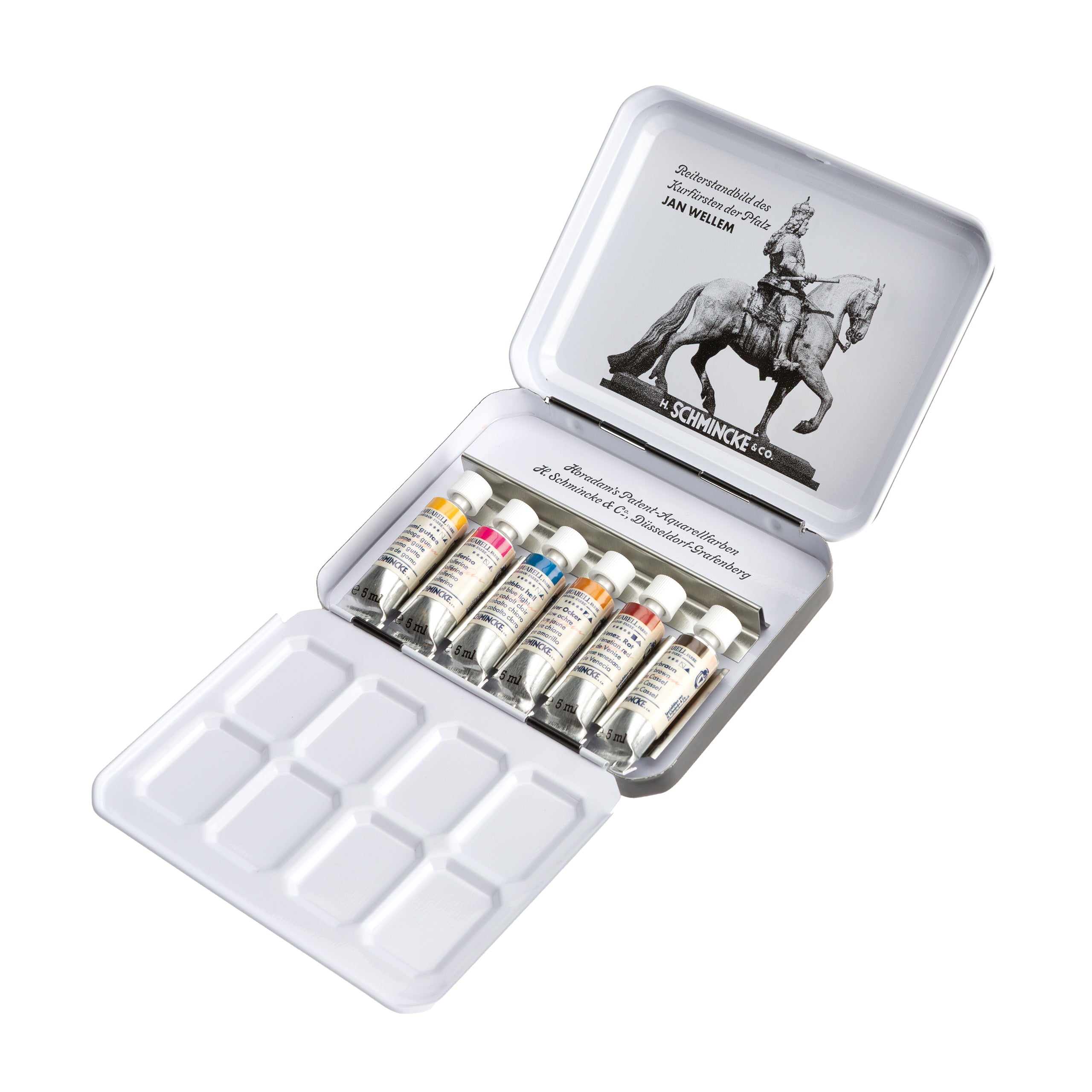 Schmincke Horadam Akvarelsæt 6 x 5 ml. Retro Jan Wellem