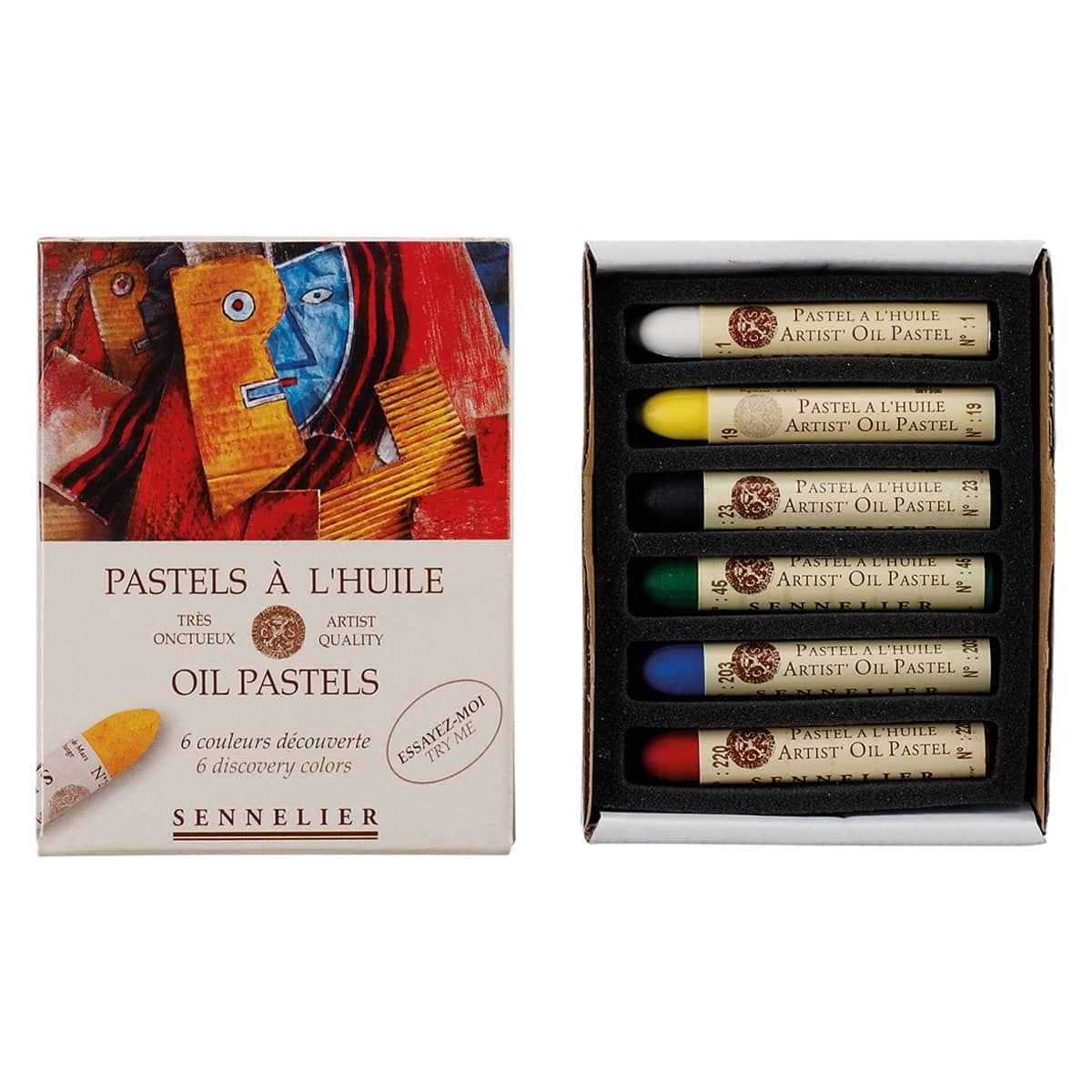 SEN Oljepastellset 6 st universal