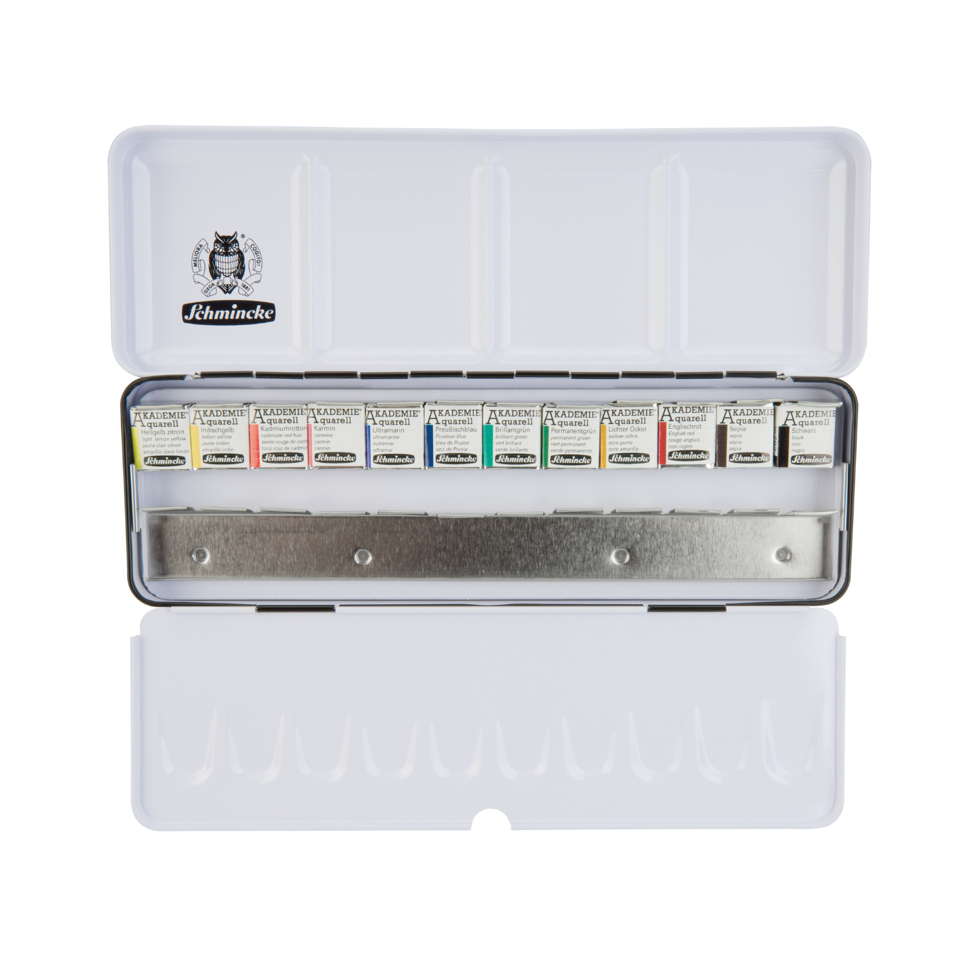Schmincke Akademie akvarelsæt 12 stk. ½ pans (stor)
