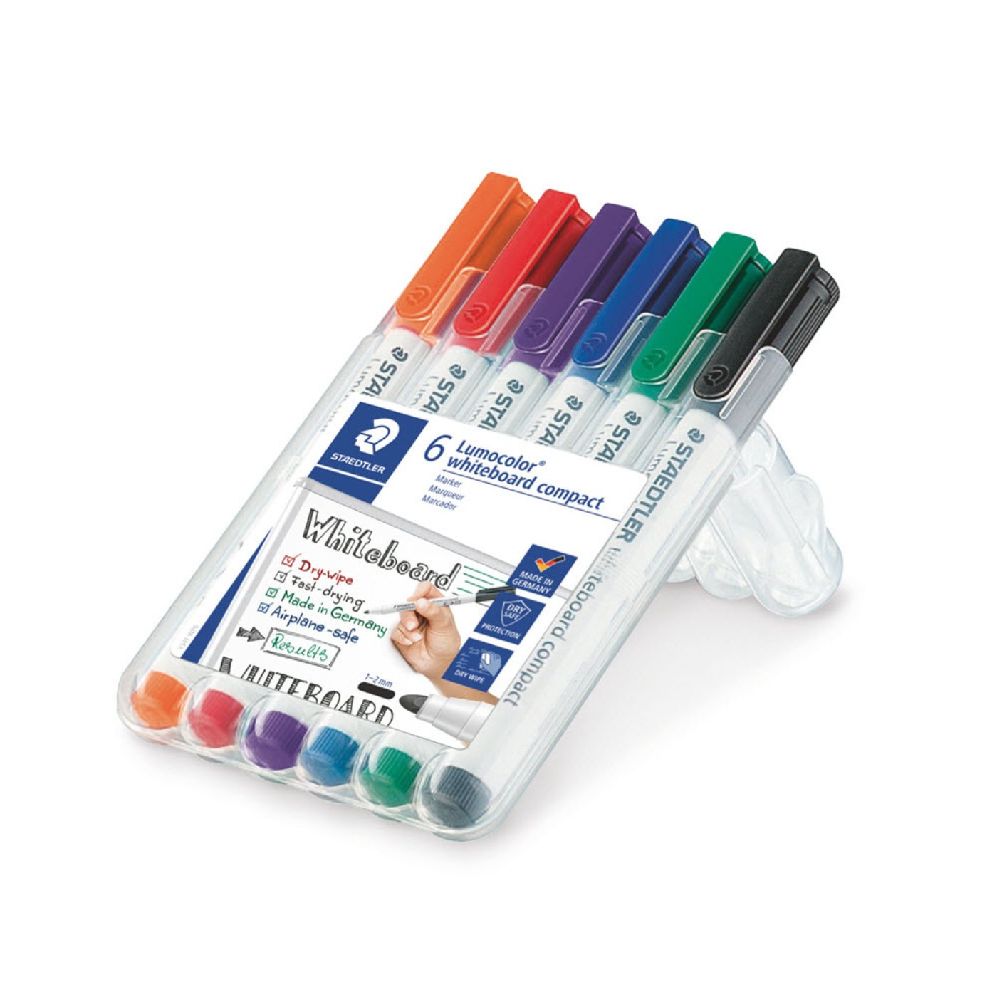 Staedtler Lumocolor whiteboard marker sæt 1-2mm 6 stk.