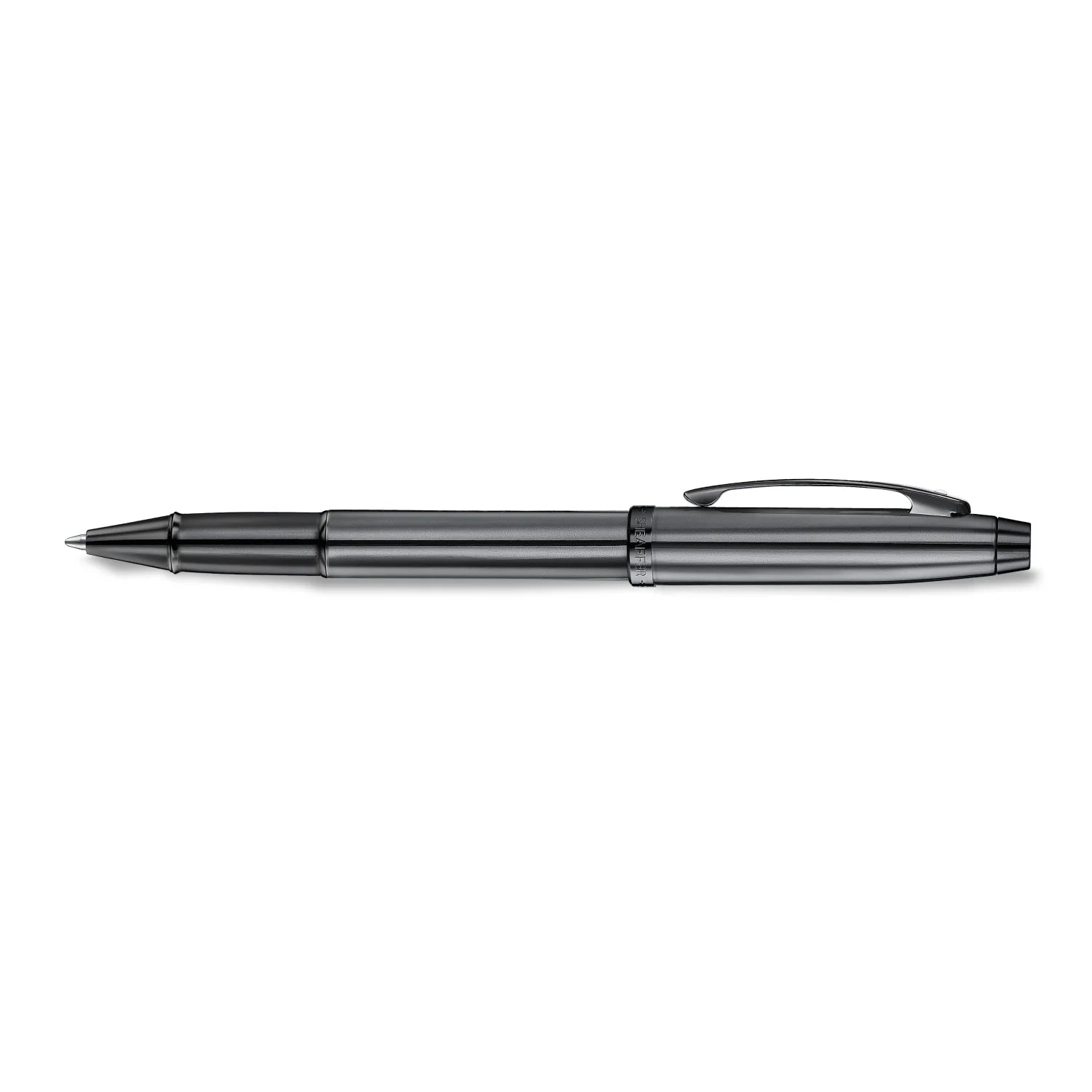 Sheaffer 100 Ionic Gunmetal Grey med blanke PVD-detaljer