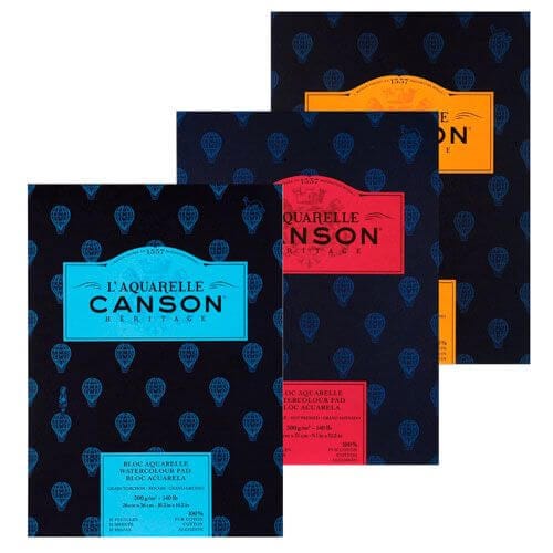 Canson Akvarelpapir Canson L'Aquarelle Héritage Akvarelblok - Rough