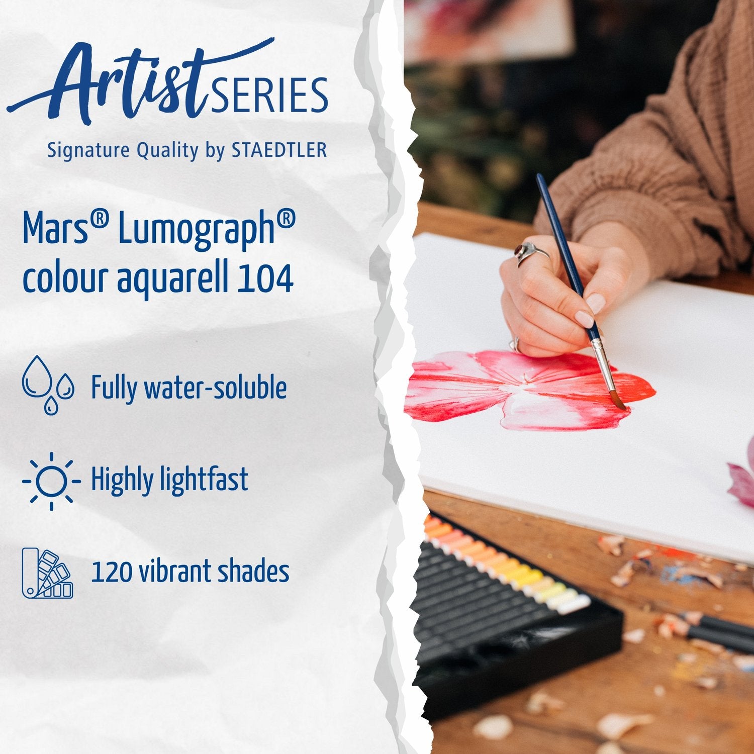 Staedtler Mars Lumograph colour Aquarell sæt 12 stk.