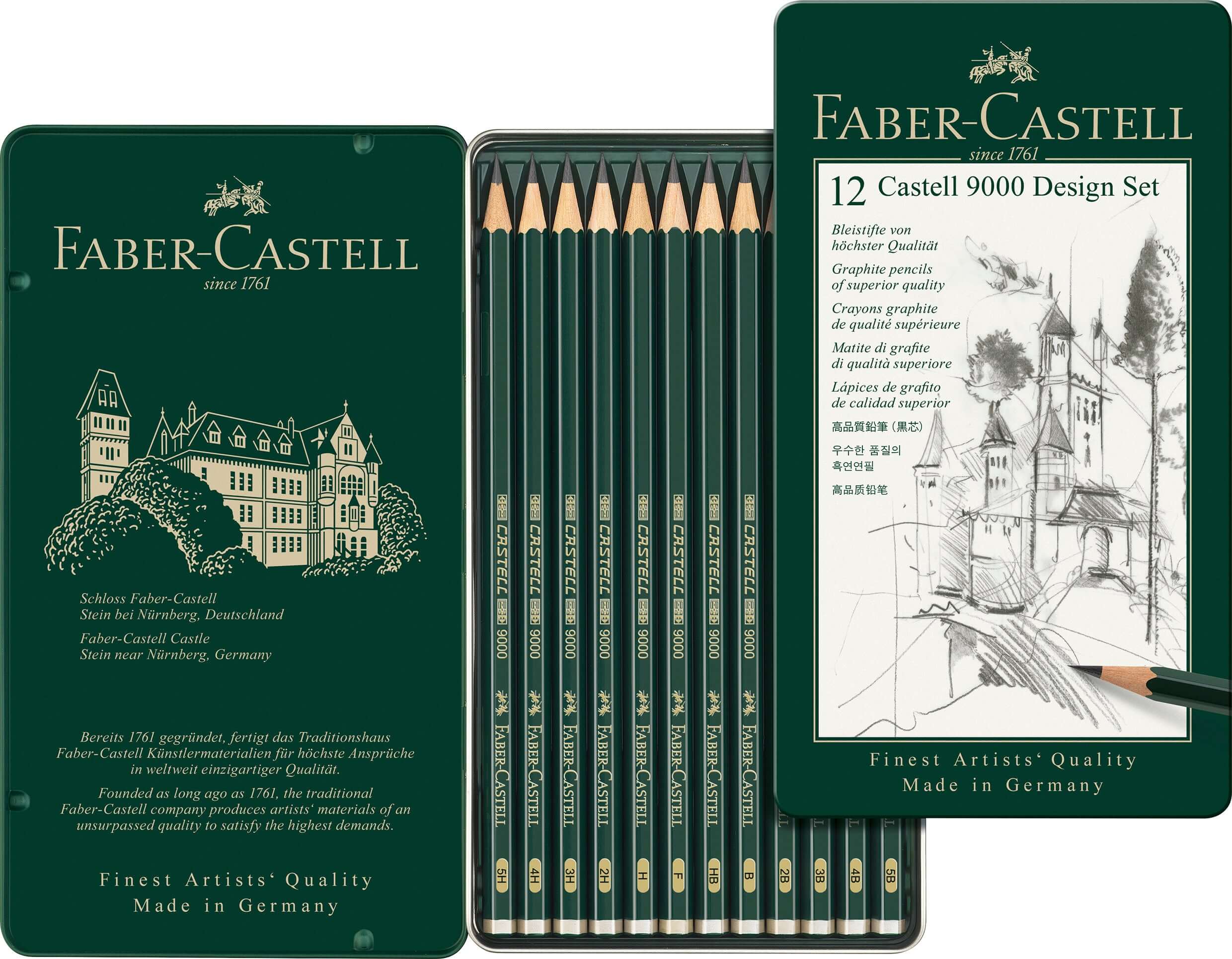 Faber-Castell Blyanter Faber-Castell Castell 9000 Design Set - 12 ass.