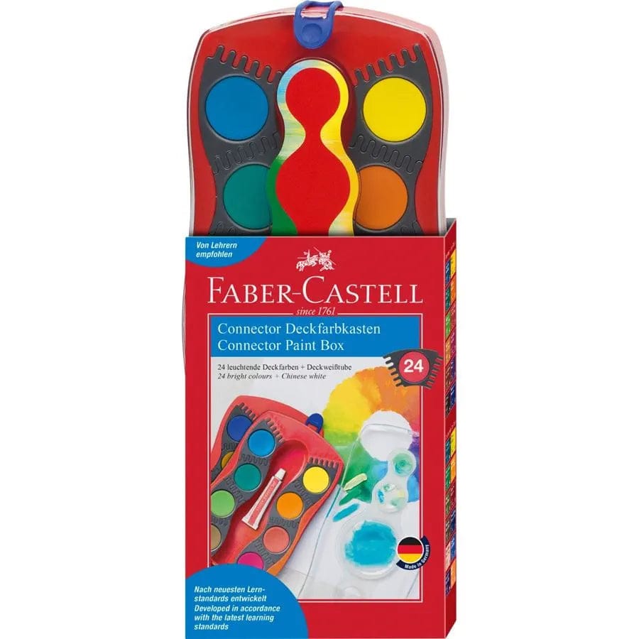 Faber-Castell Faber-Castell Dækfarver Connector 24 Farver Rød