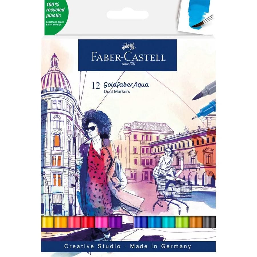 Faber-Castell Faber-Castell Goldfaber Aqua Dual marker 12 ass