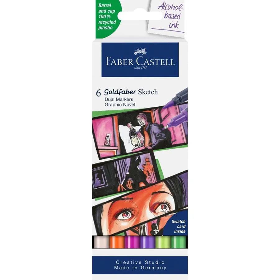 Faber-Castell Faber-Castell Sketch marker Goldfaber Graphite Novel 6 ass