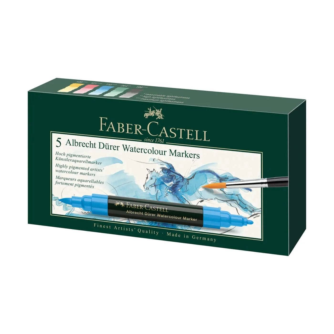 Faber-Castell Farveblyanter 5 stk Albrecht Dürer watercolour marker sæt (Flere Varianter)