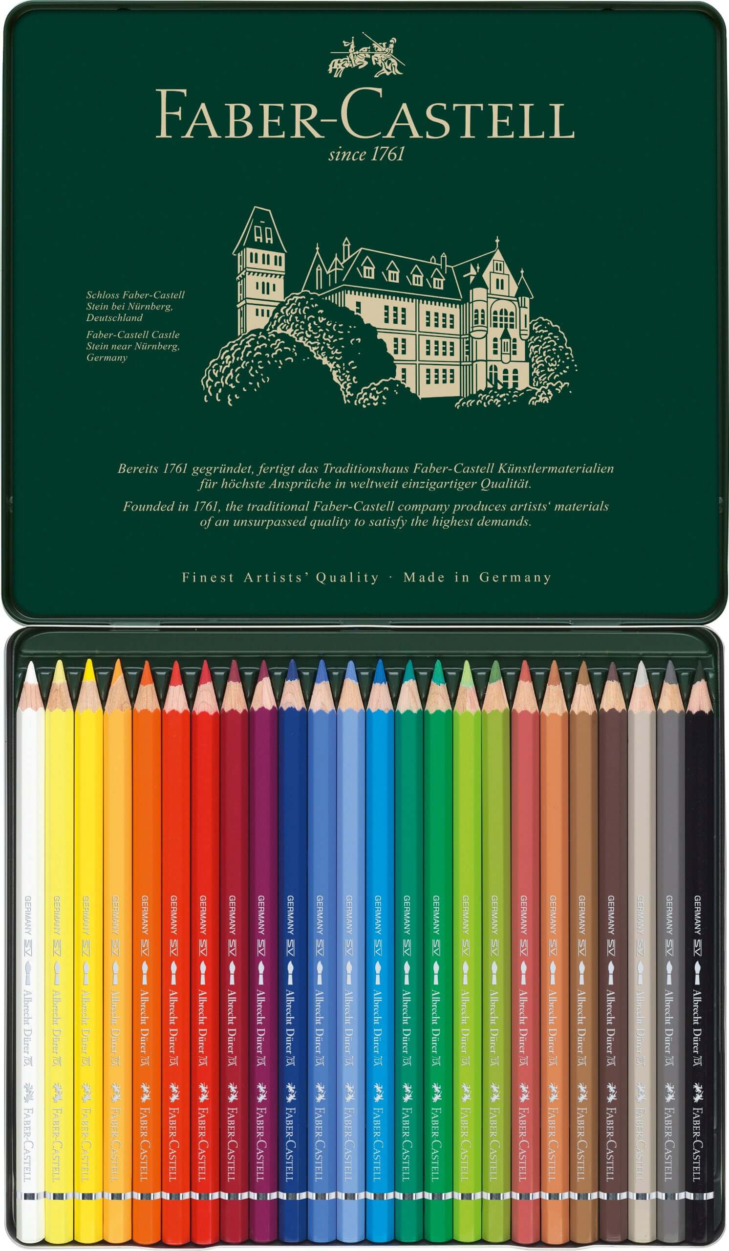 Faber-Castell Farveblyanter Faber-Castell Albrecht Dürer akvarelfarver tinæske - 24 farver