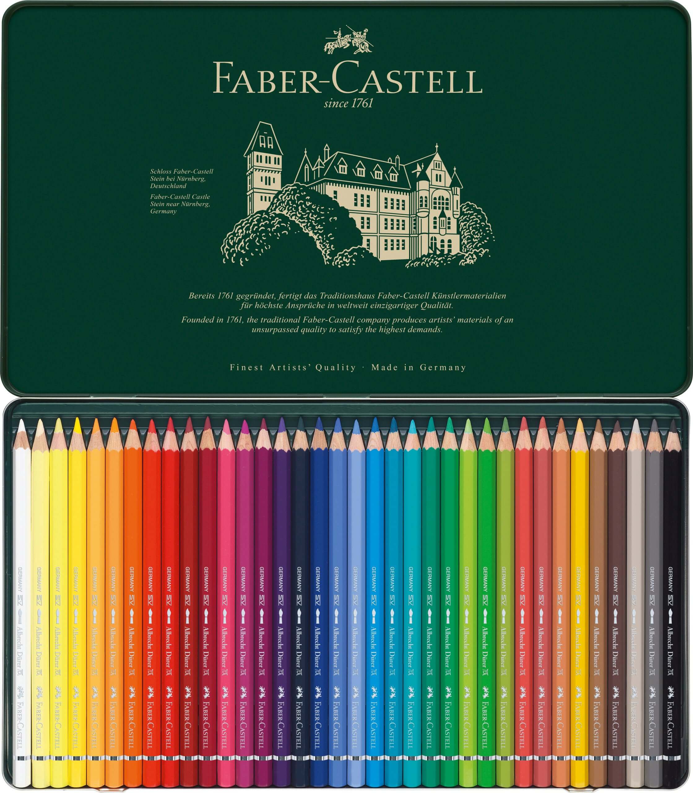 Faber-Castell Farveblyanter Faber-Castell Albrecht Dürer akvarelfarver tinæske - 36 farver