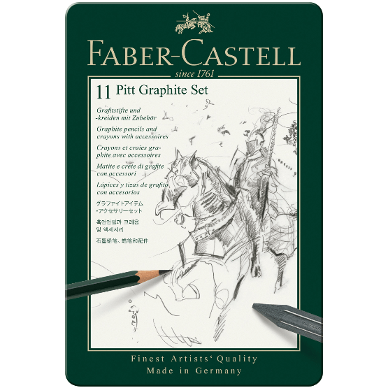 Faber-Castell Farveblyanter Faber-Castell Pitt graphite tinæske - 11 ass.