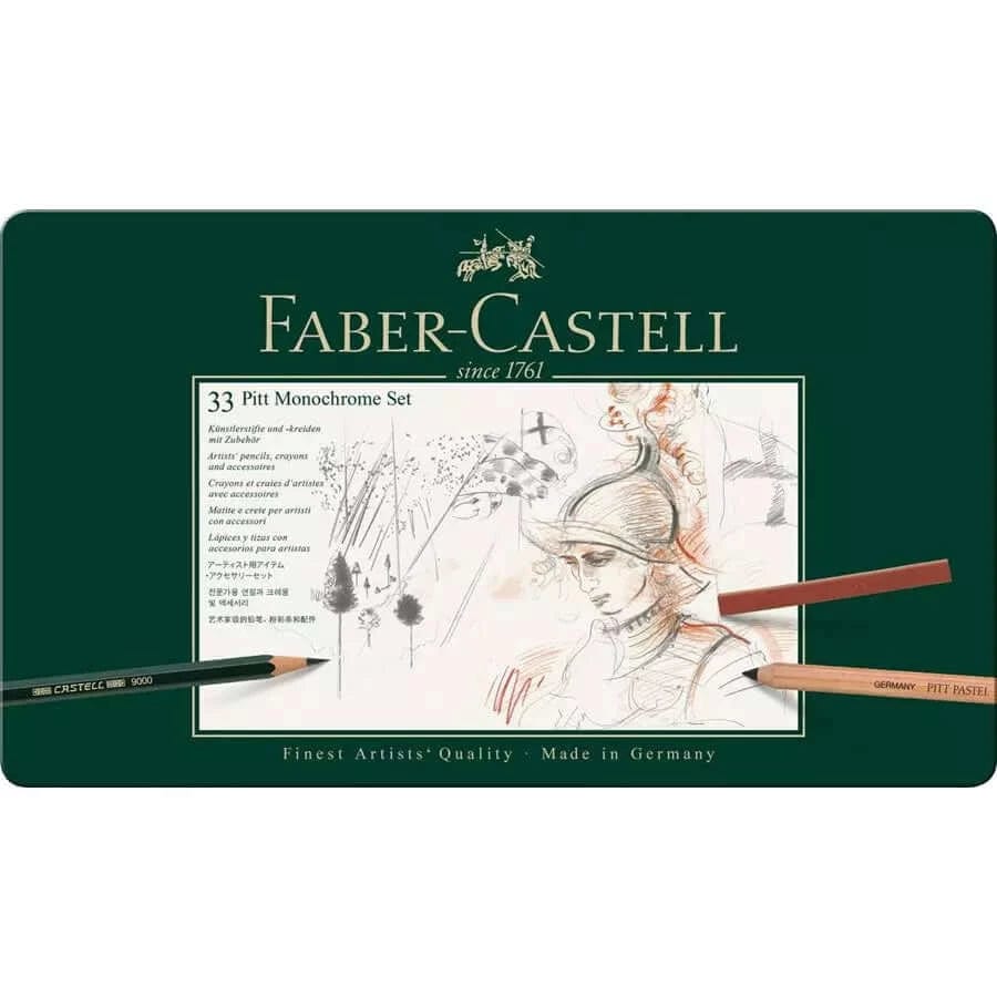 Faber-Castell Farveblyanter Faber-Castell Pitt monochrome tinæske (Flere Varianter)
