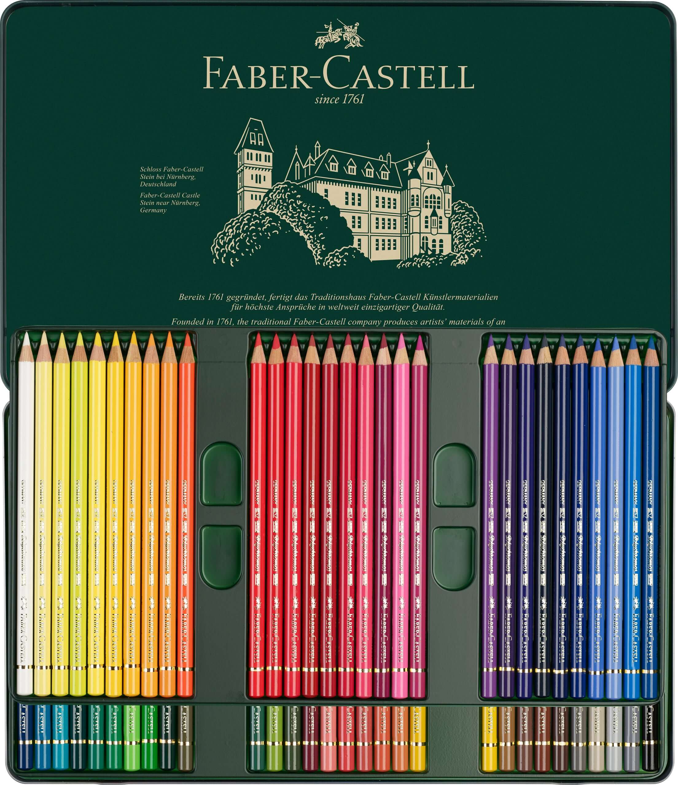 Faber-Castell Farveblyanter Faber-Castell Polychromos Tinæske - 60 farver