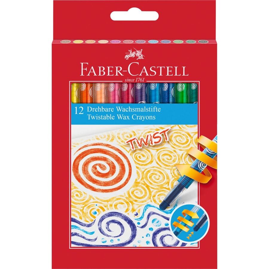 Faber-Castell Farveblyanter FC Wax Crayons Twist 12 stk.