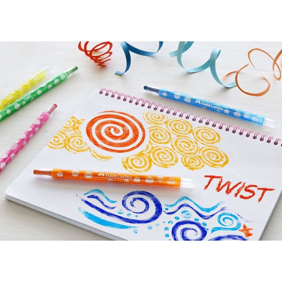 Faber-Castell Farveblyanter FC Wax Crayons Twist 12 stk.