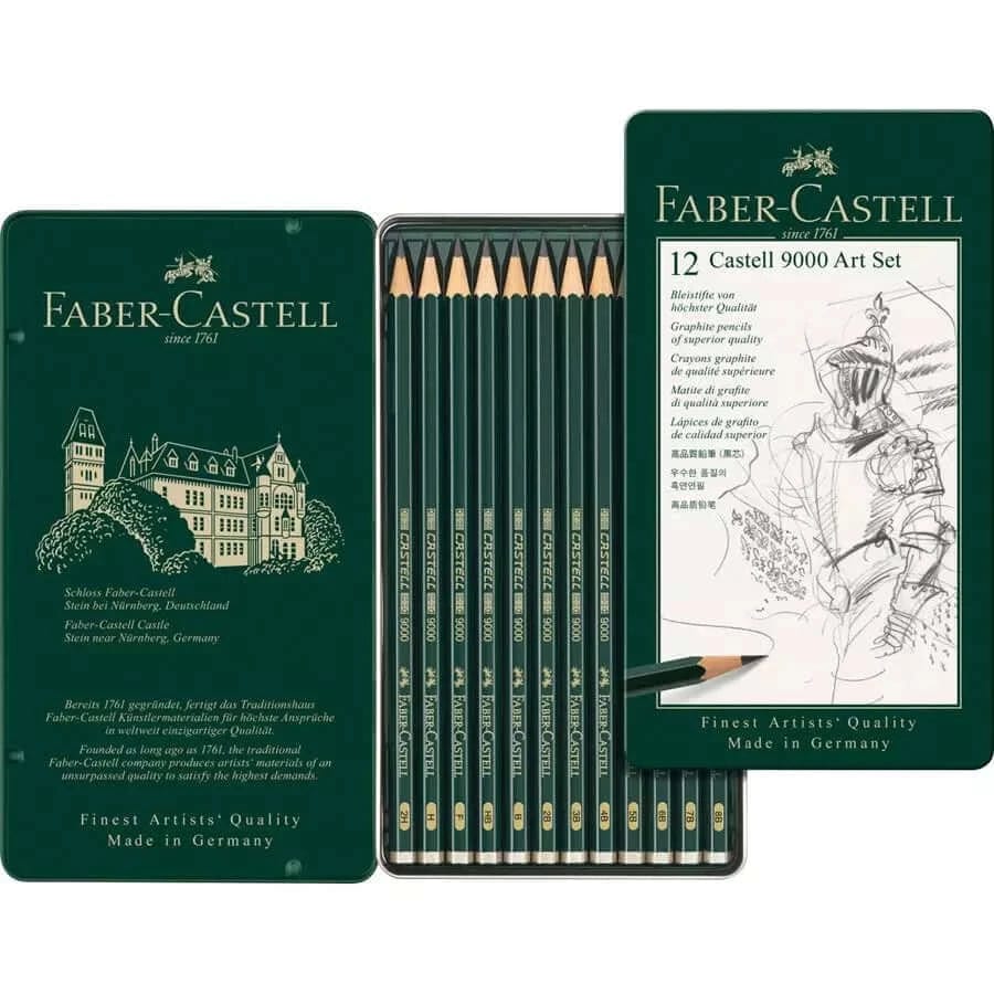 Faber-Castell Pencils Faber-Castell Castell 9000 Art Set - 12 ass.