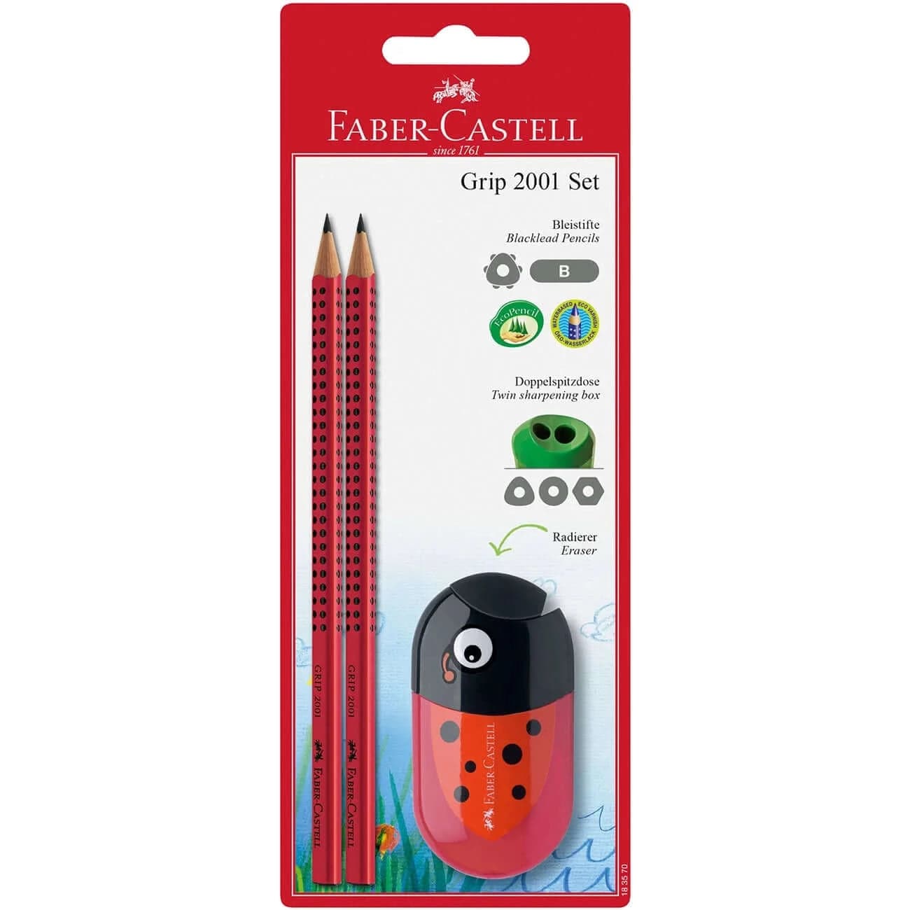 Faber-Castell Pencils Rød Faber Castell Grip sæt (Flere Varianter)