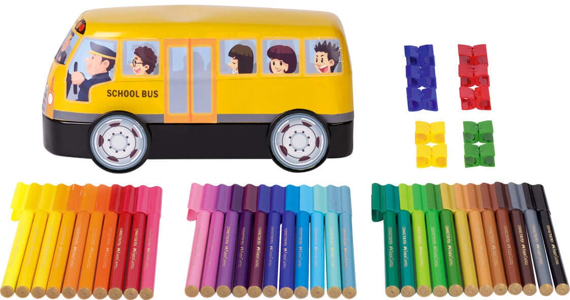 Faber-Castell Tuscher Connector skolebus tuscher - 33 farver