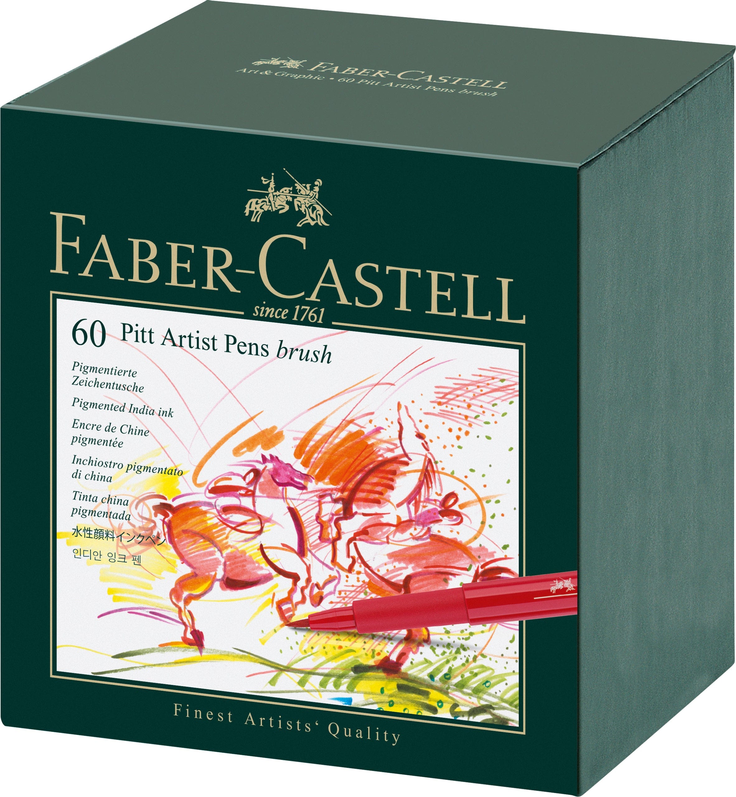 Faber-Castell Tuscher Pitt artist pen brush - 60 farver