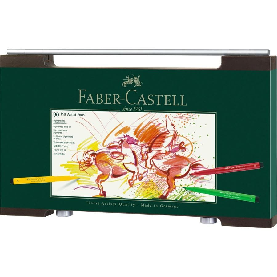 Faber-Castell Tusser Faber-Castell Pitt artist India ink pen trækuffert - 90 farver