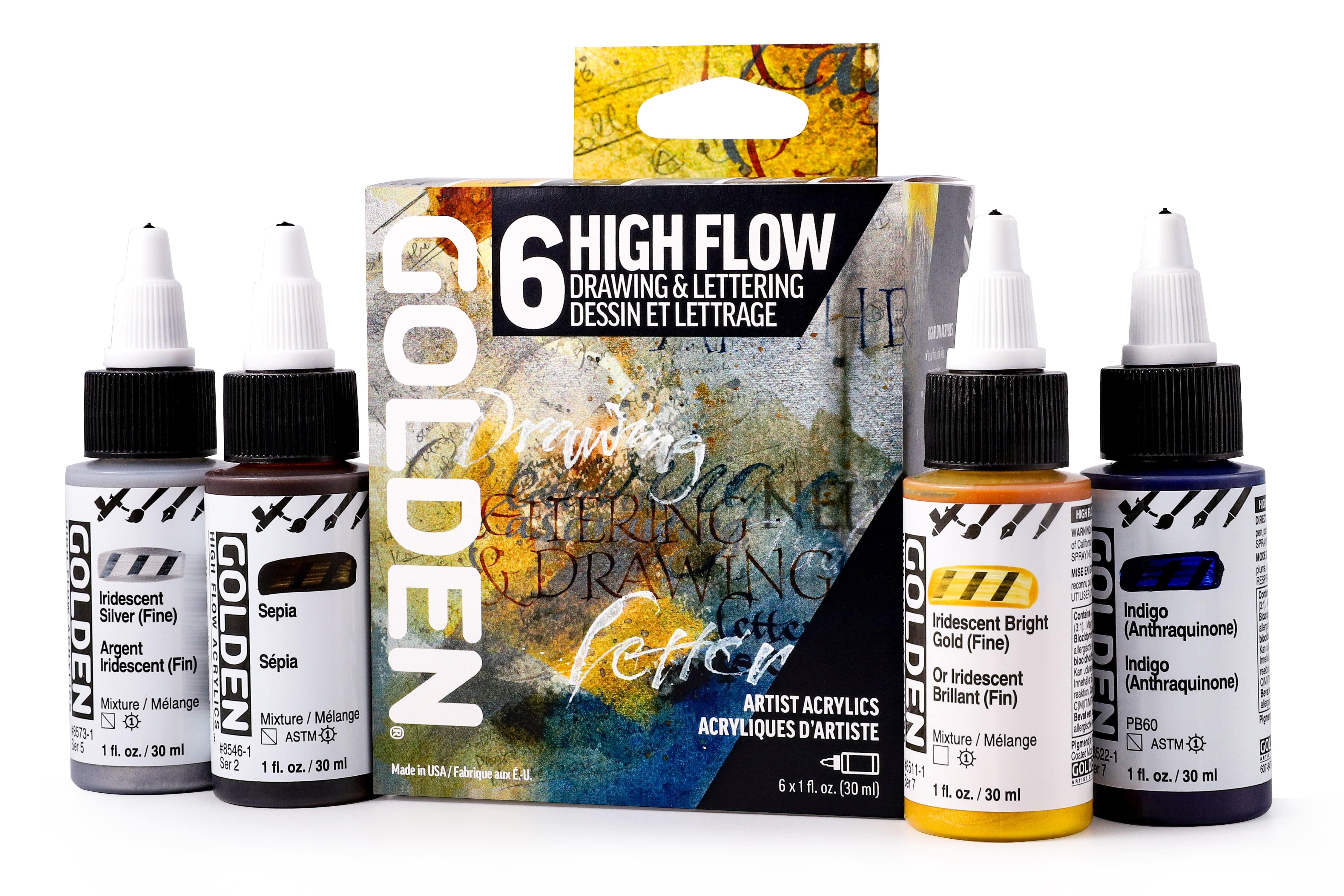 Golden GOLDEN High Flow Drawing & Lettering sæt 948