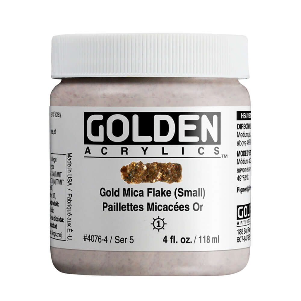 Golden Heavy Body Gold Mica Flake (Small)