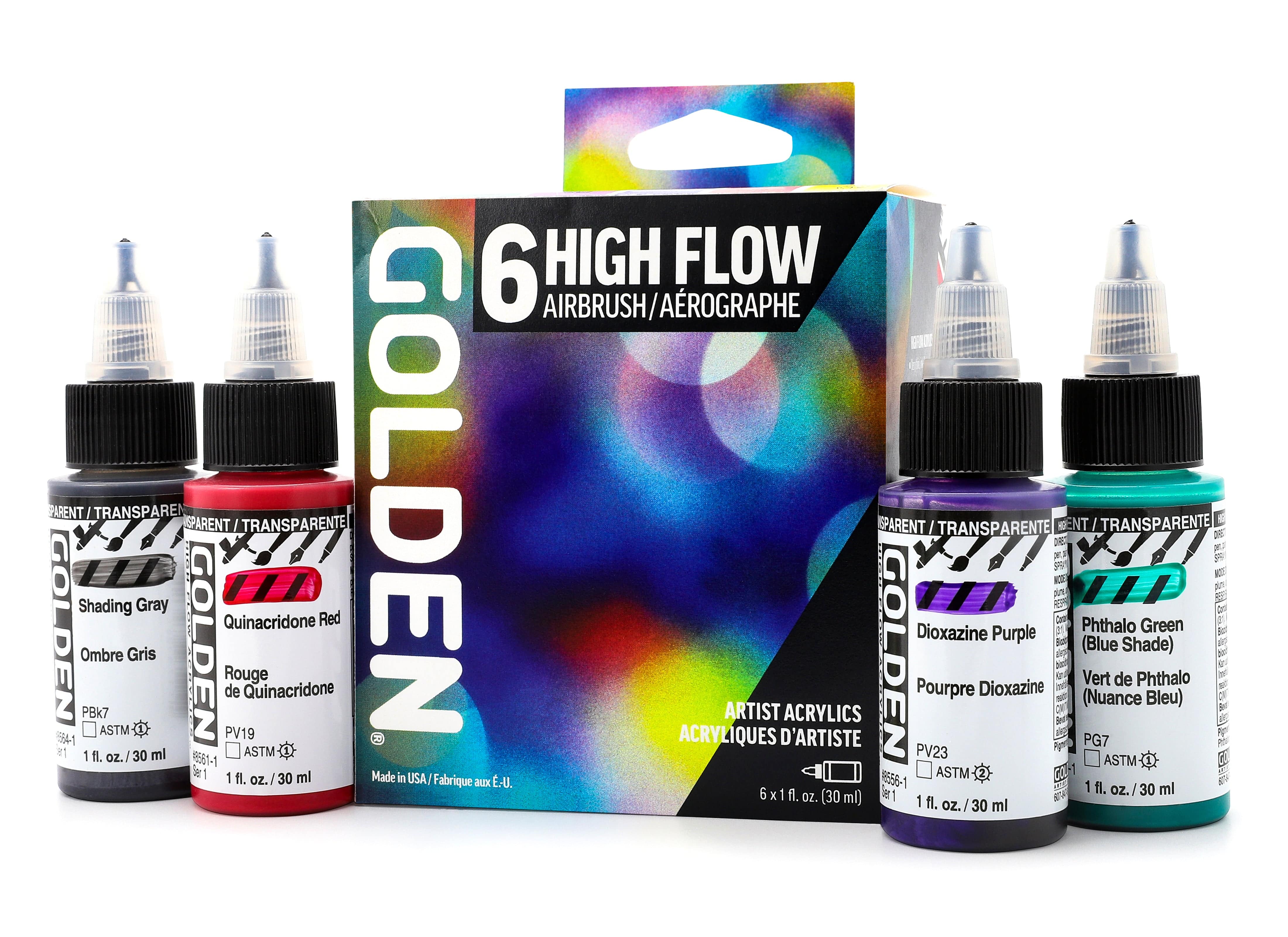 Golden Maling GOLDEN High Flow Airbrush sæt 949