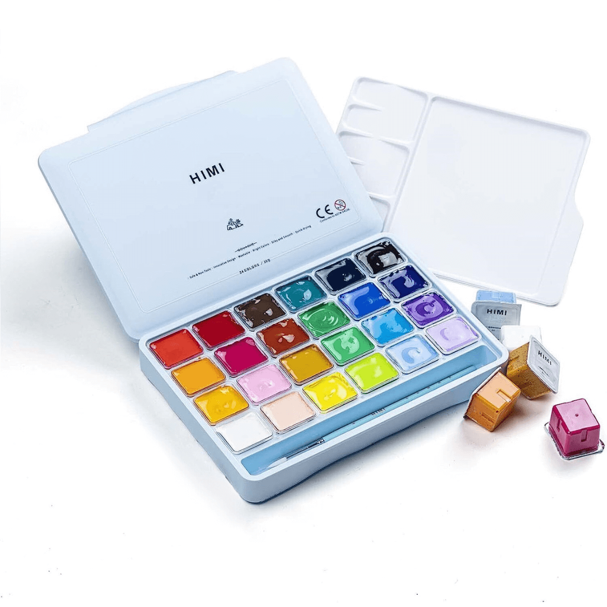 HIMI HIMI Gouache sæt 24 stk. 30 gr. (ice blue)