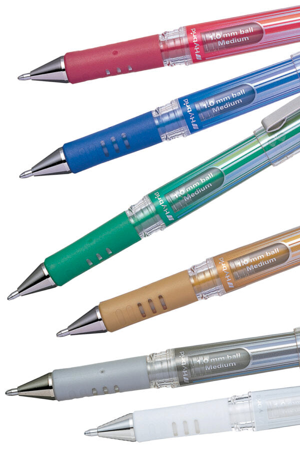 PENTEL Hybrid Gel Grip DX Metallic - ekstra billede (alle farver)