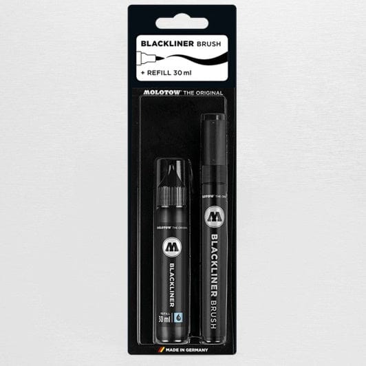 Molotow Tegneartikler MOLOTOW BLACKLINER brush pen + Refill 30ml