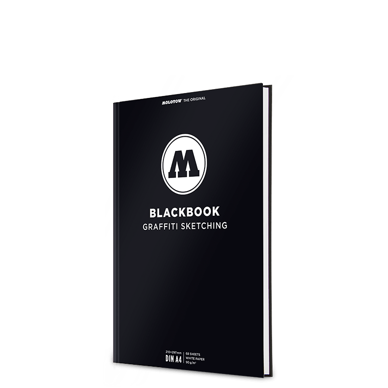 Molotow Tegnepapir A4 Potræt Molotow Original Black Book