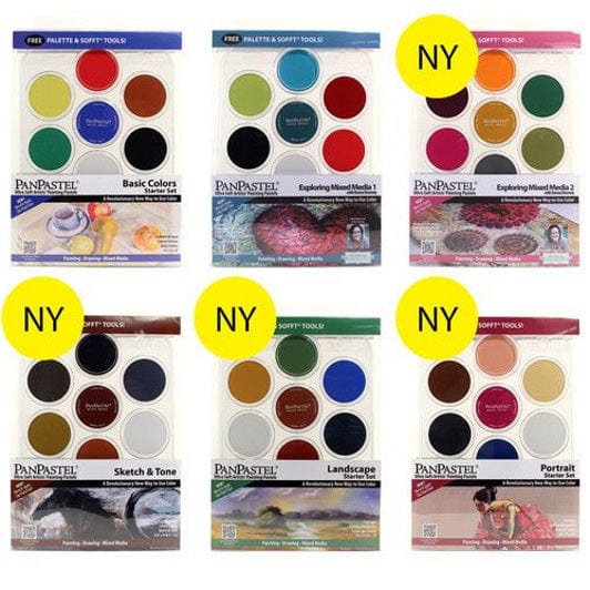 Panpastel Tørpastel Panpastel-kit 7 stk og tilbehør (Flere varianter)