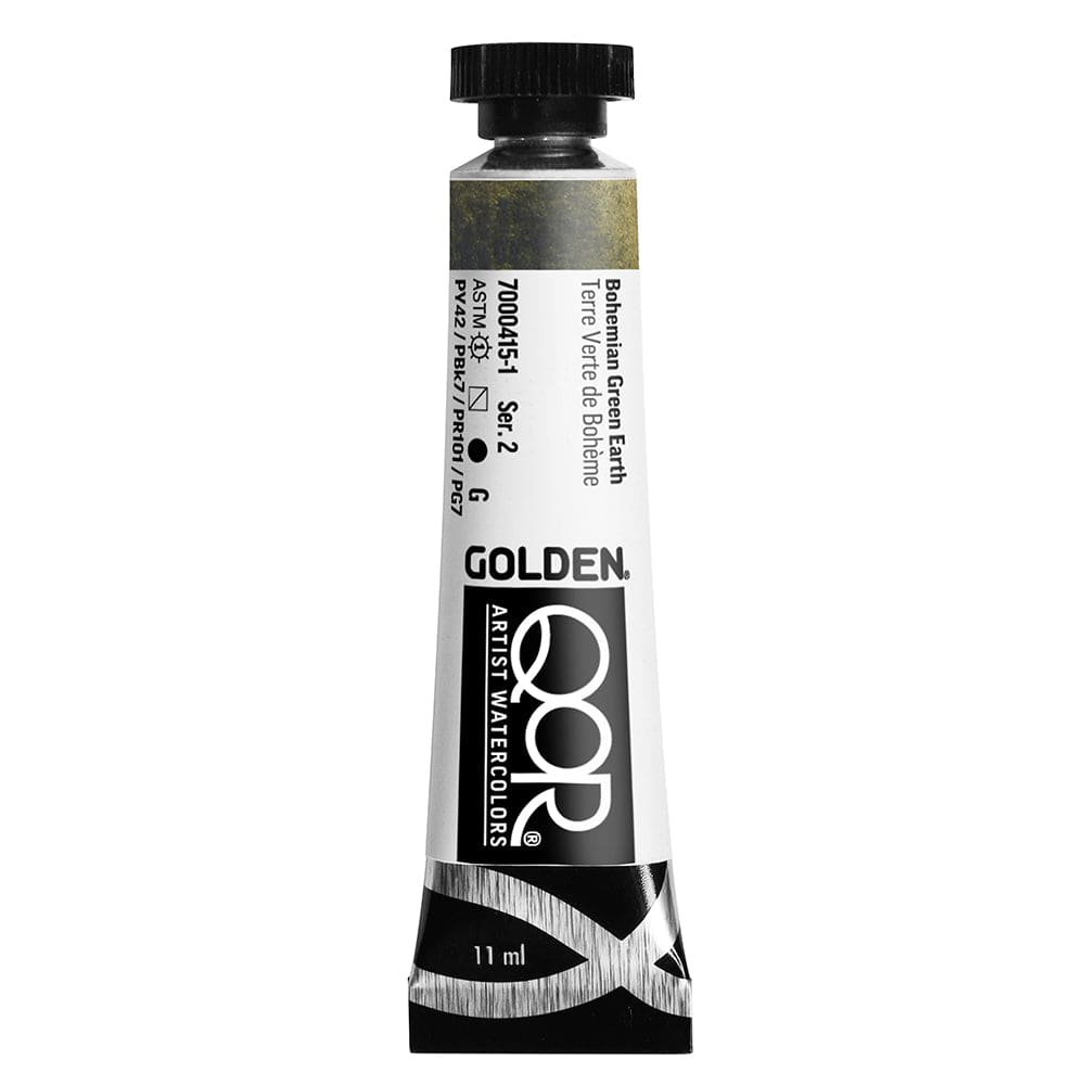 QoR Akvarelmaling 11ml Bohemian Green Earth
