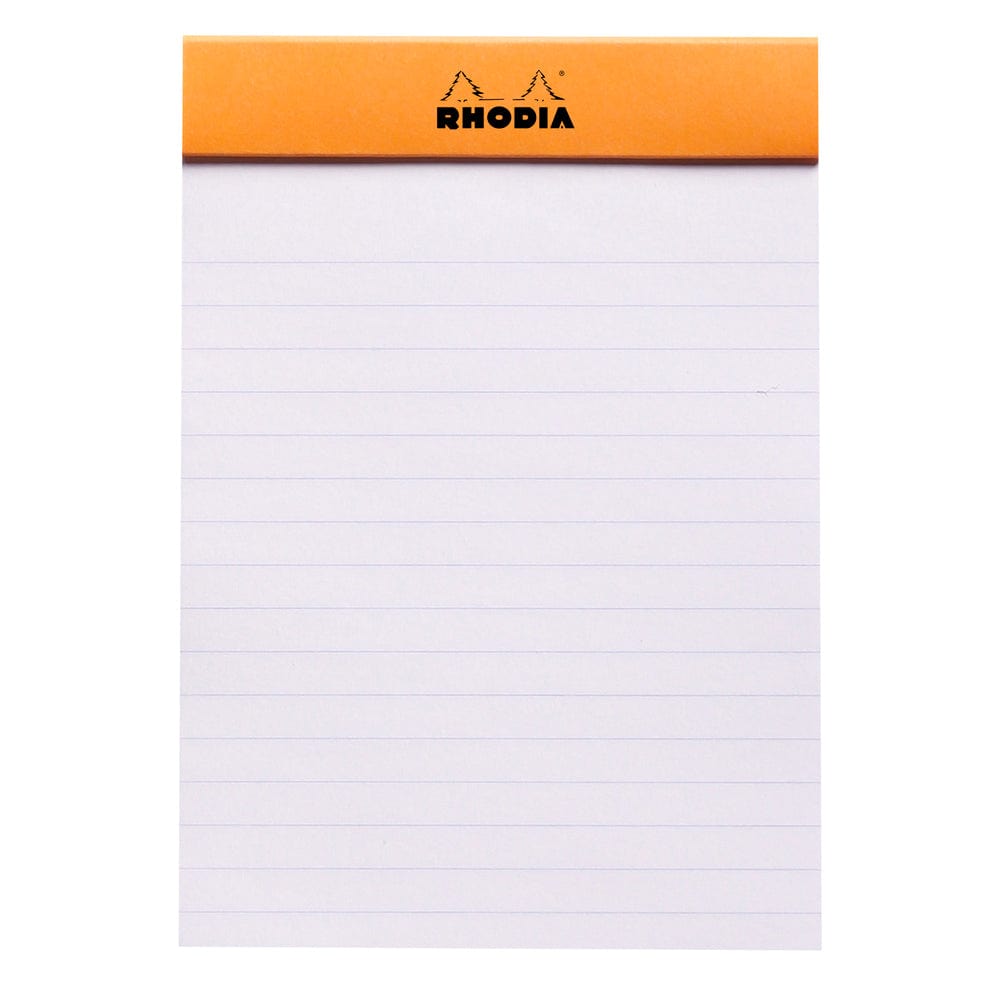 Rhodia Rhodia ORANGE head stapled pad N°13 - Linjeret