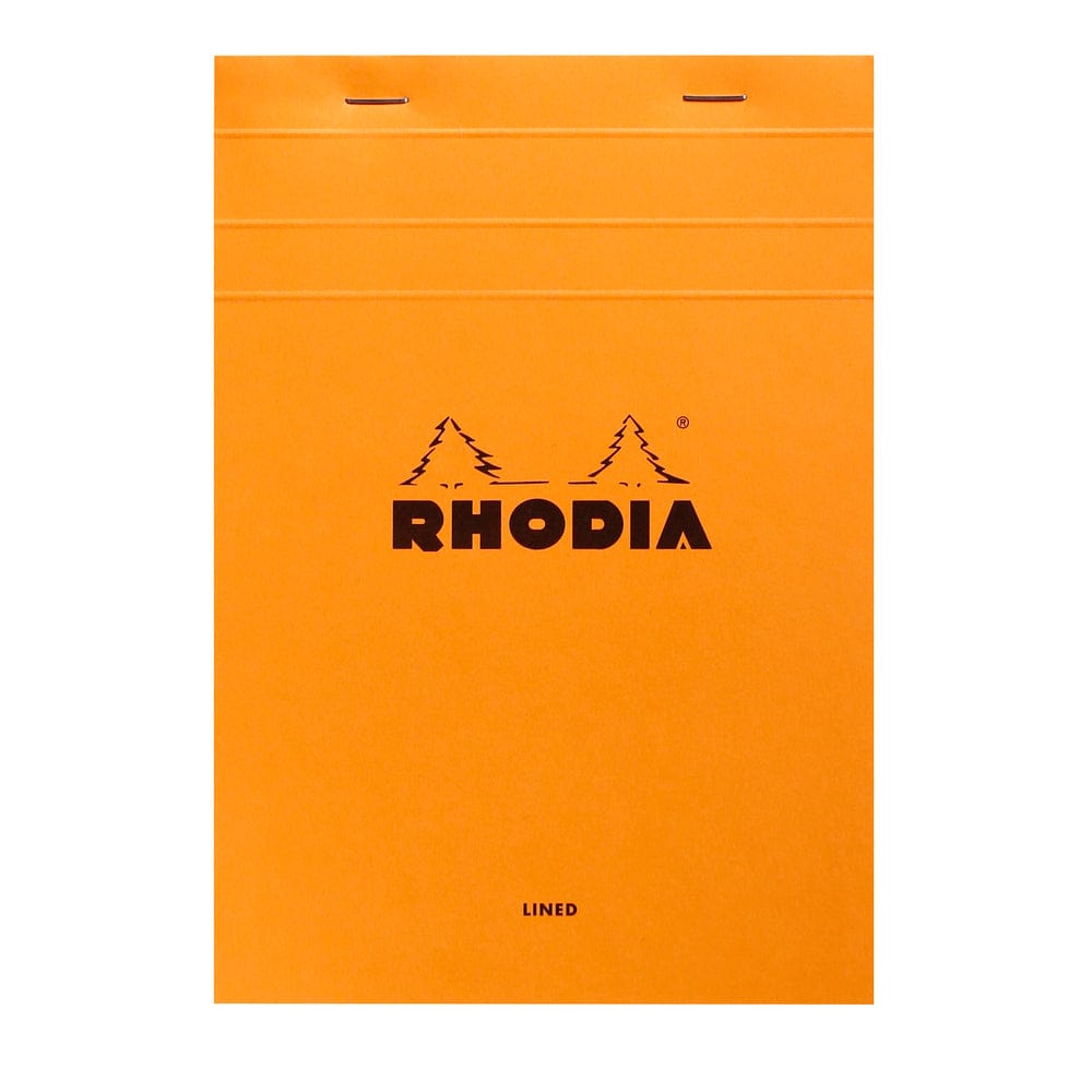 Rhodia Rhodia ORANGE head stapled pad N°18 - Linjeret