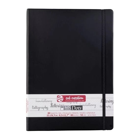 Royal Talens Sketch Book Talens Book DOT-BOOK BLACK 30X21 80G#