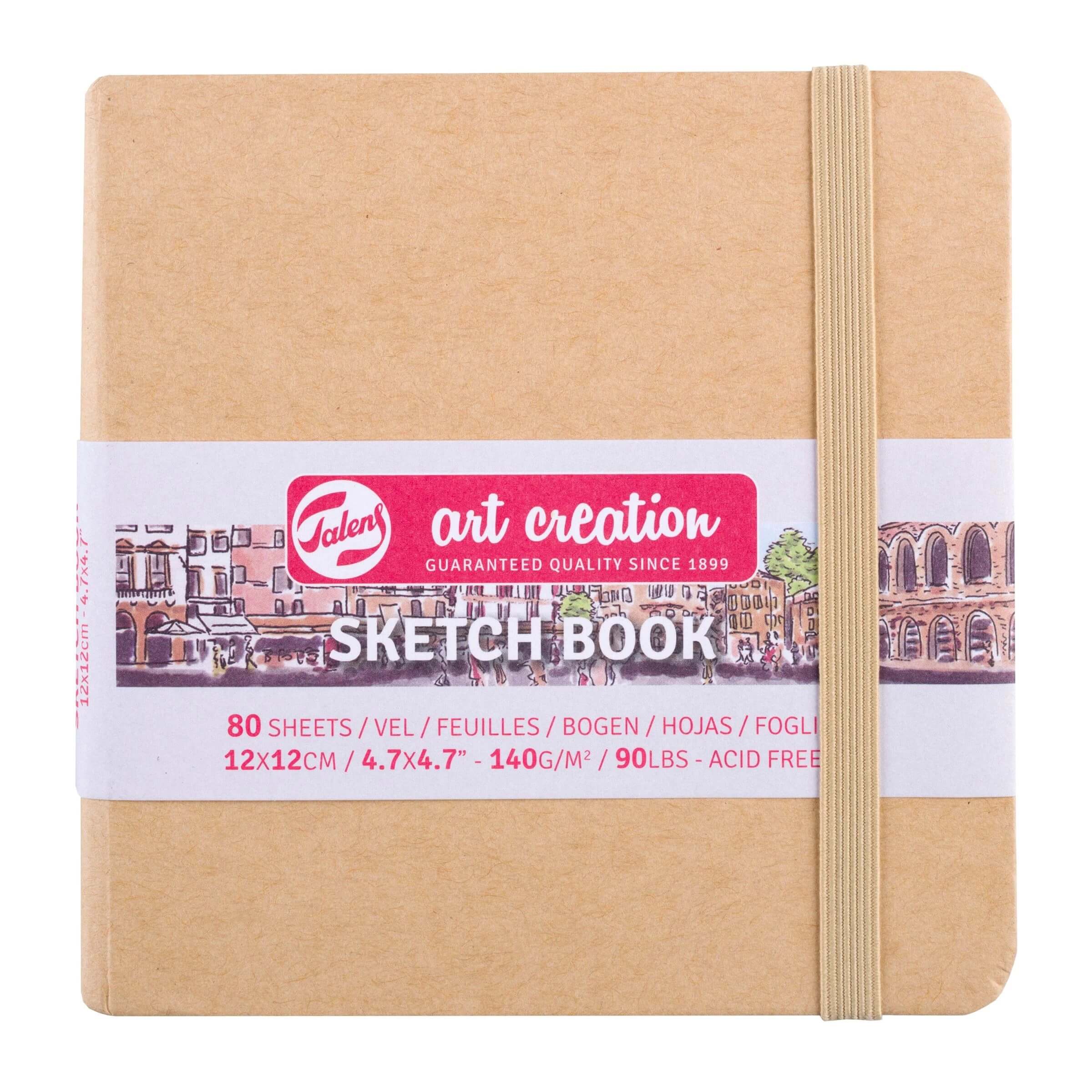 Royal Talens Sketch Book Talens Book KRAFT 12X12 140G#