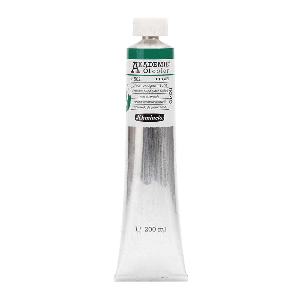 Schmincke Akademie Oil 200ml Chromium Oxide Green Brill