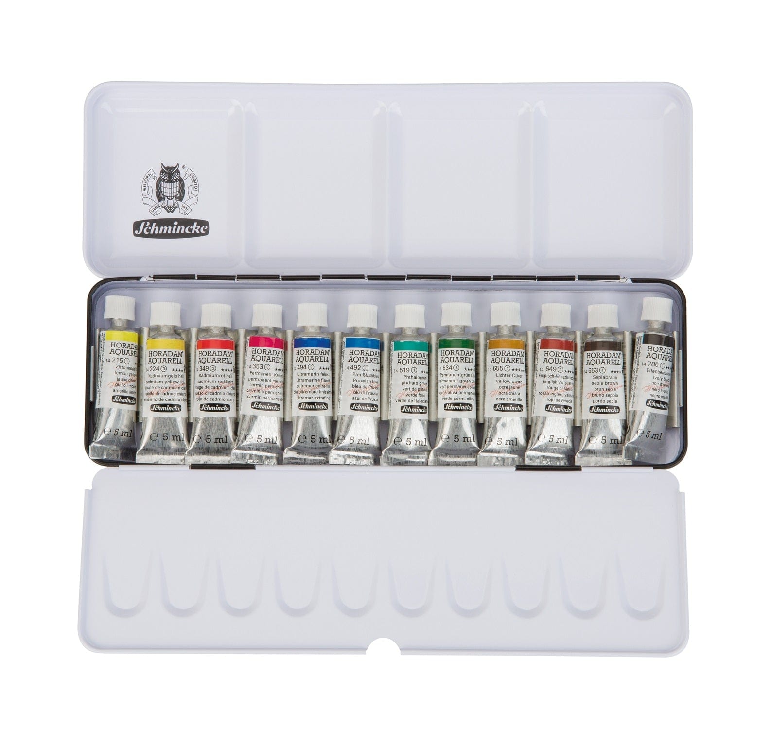 Schmincke Akvarelmaling Schmincke Horadam akvarelsæt med tuber 12x5ml