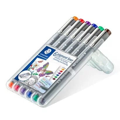 Staedtler Tuscher 0.3 mm Staedtler Pigment Liner Sæt farvede