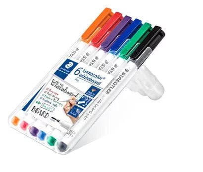 Staedtler Tuscher 6 stk 1.0 mm Staedtler Whiteboard Markers