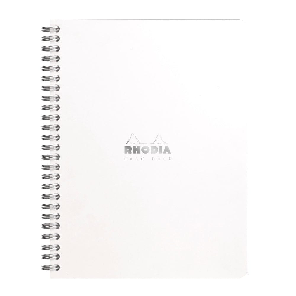 Stelling Rhodia Classic WHITE A5 notebook spiral - Linjeret