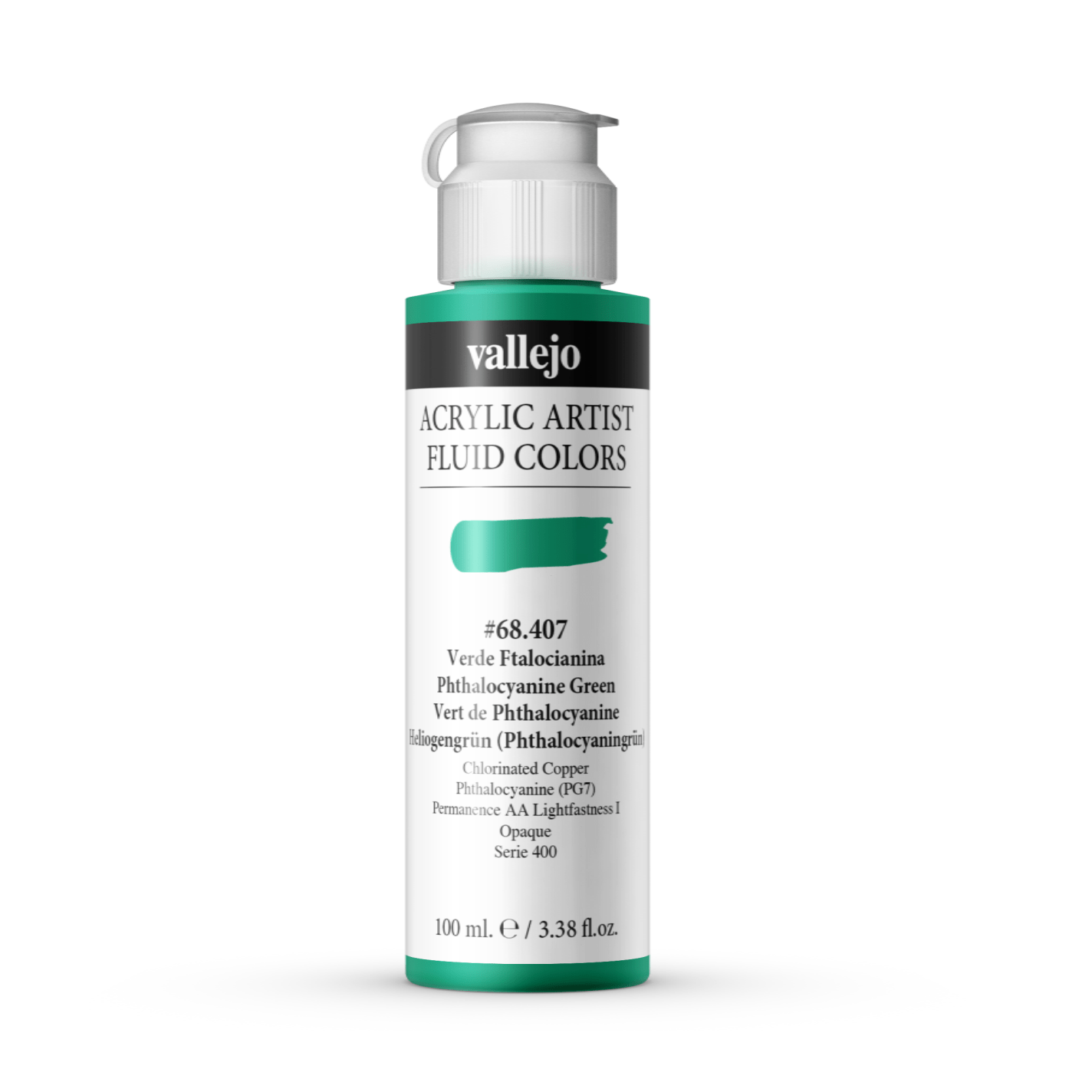 Vallejo Fluid 100 Phthalo Green
