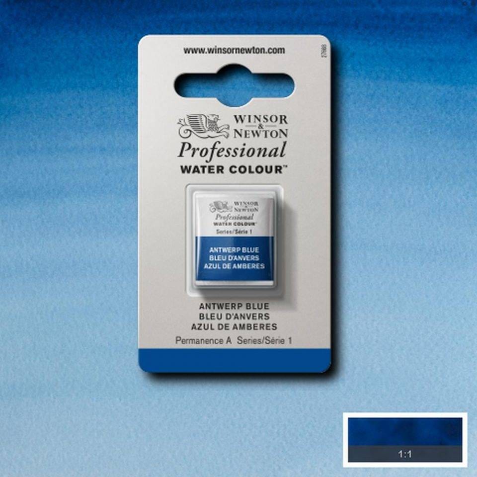 Winsor Newton 1/2 pans Antwerp Blue