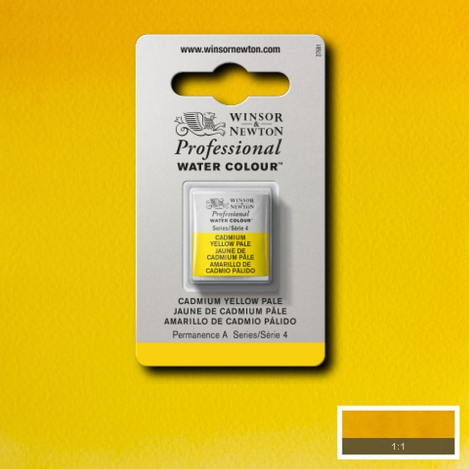 Winsor Newton 1/2 pans Cadmium Yellow Pale