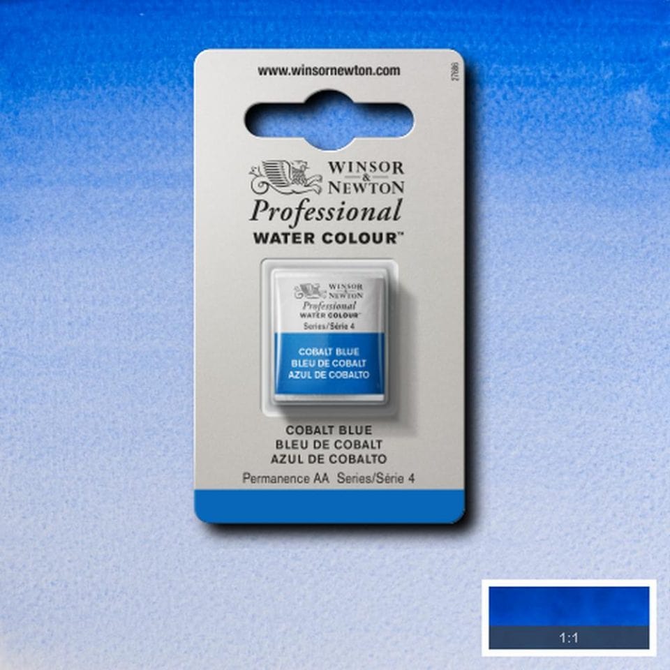 Winsor Newton 1/2 pans Cobalt Blue