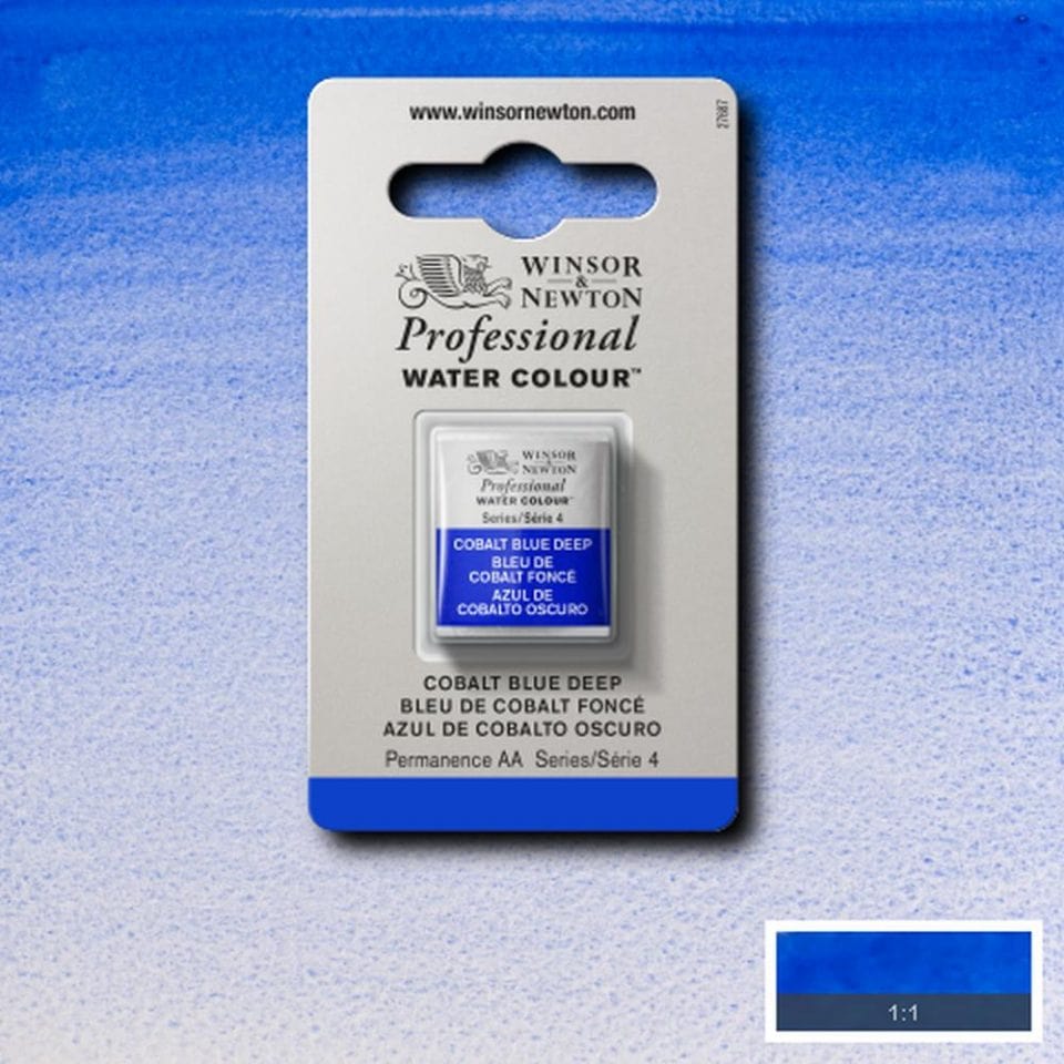 Winsor Newton 1/2 pans Cobalt Blue Deep