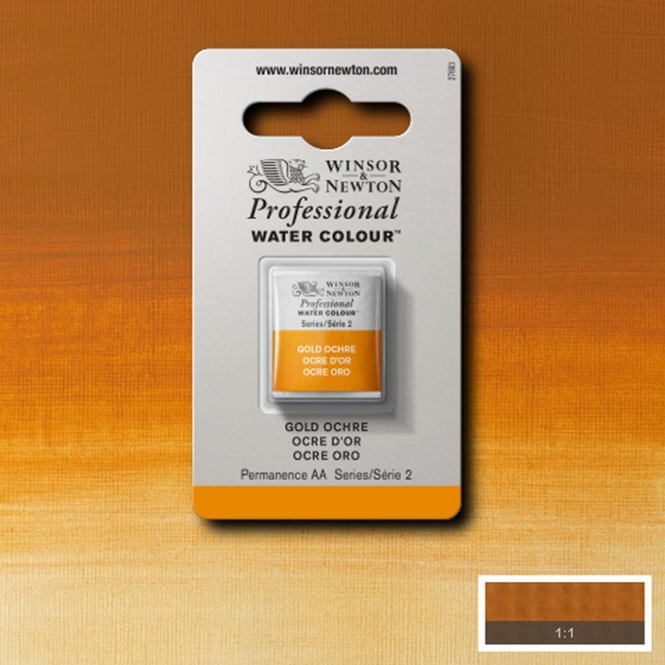 Winsor Newton 1/2 pans Gold Ochre