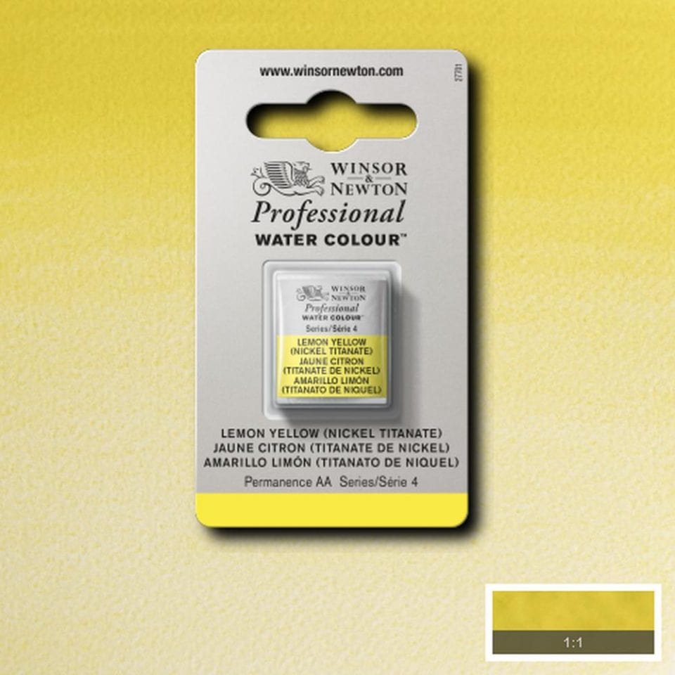 Winsor Newton 1/2 pans Lemon Yellow Hue